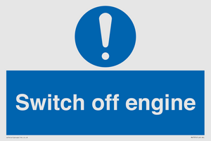 Switch off engine
